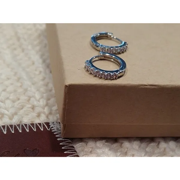 Huggie Hoop Earrings |‎ 925 Sterling Silver - Image 10