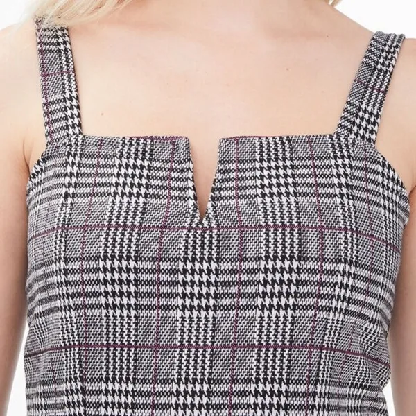 Aeropostale‎ Seriously Soft Houndstooth V-Wire Fit & Flare Dress - Image 3