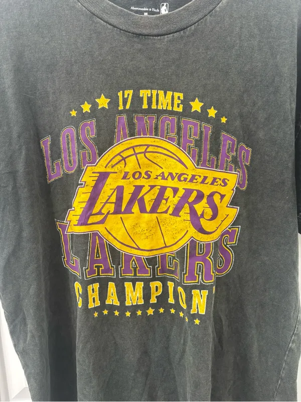Abercrombie & fitch relaxed short sleeve tshirt Los Angeles lakers - Image 2