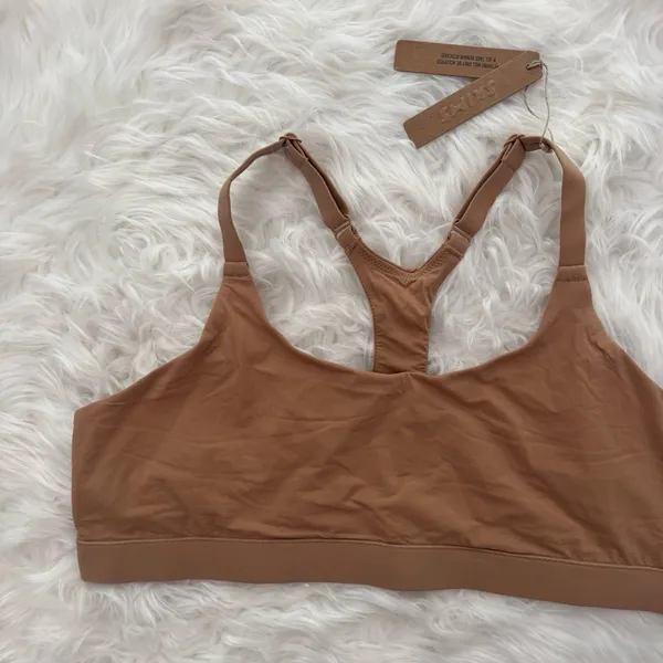 Skims Fits Everybody Racerback Bralette Ochre Size 3X BR-SCN-1712 - Image 2