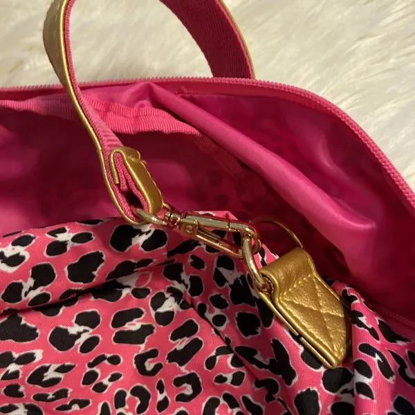 Simply Southern Weekender Bag excellent condition pink , gold and black high 13” - Image 9