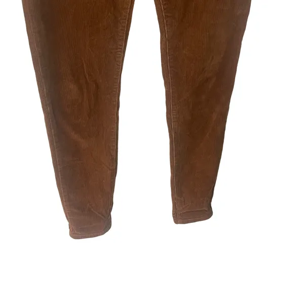 Women's‎ Size 28 Corduroy Zip Up Hippie Boho Tan Skinny Pants - Image 3