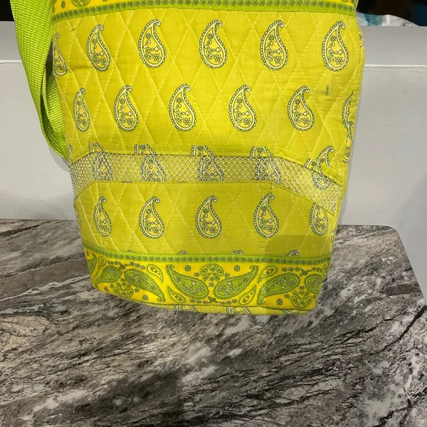 Paisley Patterned Yellow lunch Bag - Image 2