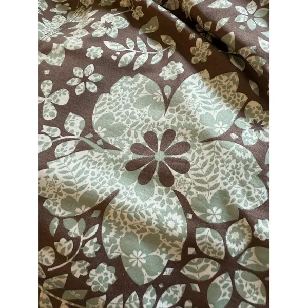 Lapis Floral Skirt Womens Size L Brown Blue A Line Pull On Mid Rise Flowy Comfy - Image 8