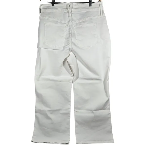 J.Crew Curvy Slim Wide Leg Jeans‎ White Denim High Rise BX828 Size 34 NEW - Image 2