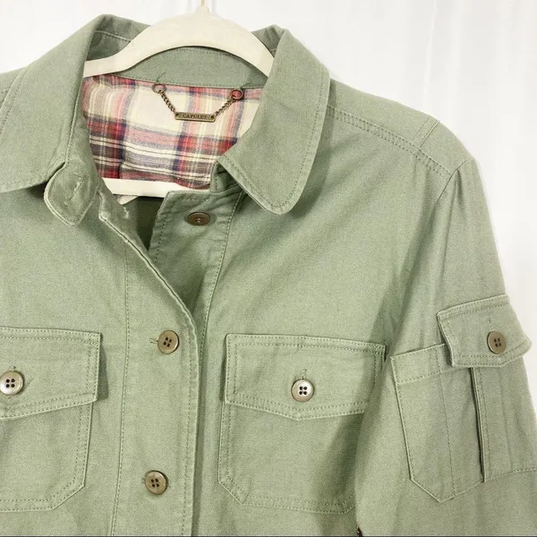 Capulet x Anthropologie Embellished Military Jacket: Army Olive Green - Image 7