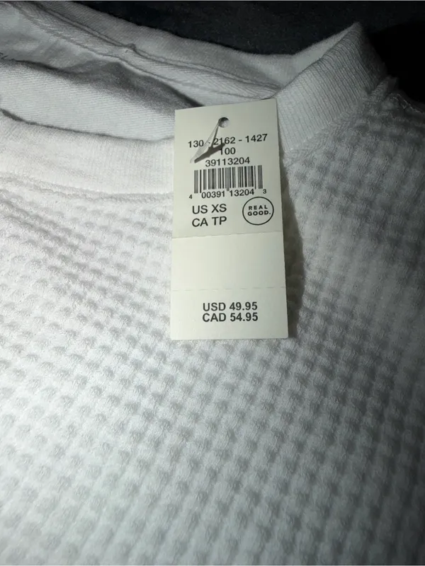 Aerie Offline Wow! Waffle Henley T-Shirt in White Size XS New with tags - Image 10