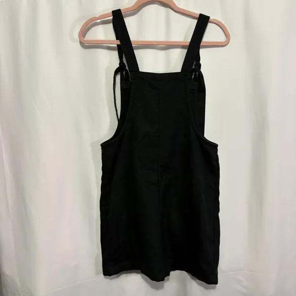 Lucy & Yak Womens Overalls Black Organic Cotton Dungaree Shortalls US 2R UK 6R - Image 6