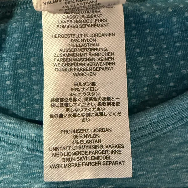 Gymshark Teal Women's Crew Neck Long‎ Sleeve Crop Top Size Small - Image 6