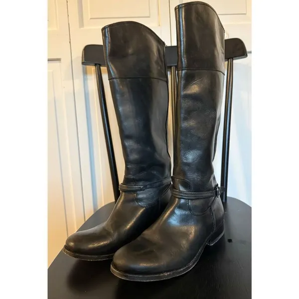 Frye Melissa black tall riding boot size 6 - Image 6
