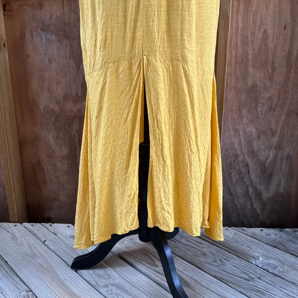 Los Angeles Atelier & Other Stories Yellow Belted Maxi Dress Size 2 - Image 5