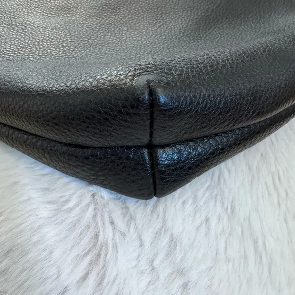 Tory Burch Black Leather convertible crossbody Chain Tote - Image 8