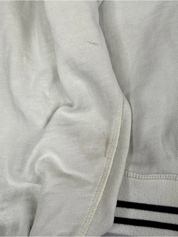 Pilcro Anthropologie Def Leppard Hysteria 1987 Varsity Sweatshirt XXS Cream - Image 10