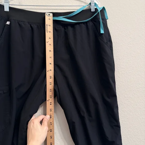 FIGS Black FREEx Lined Zamora High Waisted Womens‎ XL Tall Jogger Scrubs - Image 12
