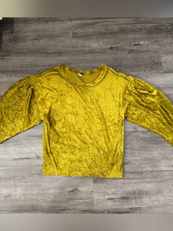 Free People We The Free XS Velvet Balloon Sleeve Top Y2K Whimsigoth Fairy Grunge - Image 8