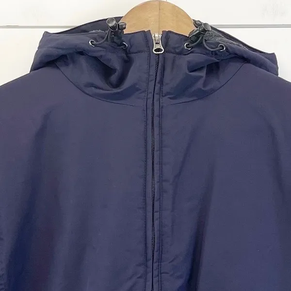 Lands' End Womens M Windbreaker Fleece Lined Jacket Full‎ Zip Hooded Purple - Image 3