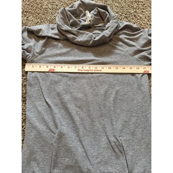 Lululemon Make A Move Long Sleeve Cowl Neck Top Womens Size 6 Gray Rulu Fabric - Image 5