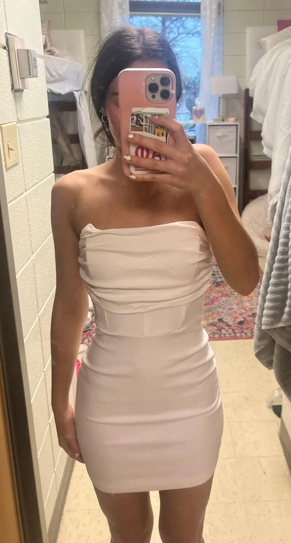 Princess Polly White Mini Dress - Image 4