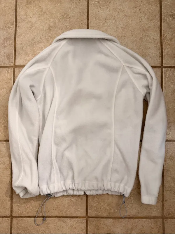Columbia White Full-Zip Fleece Jacket - Image 5