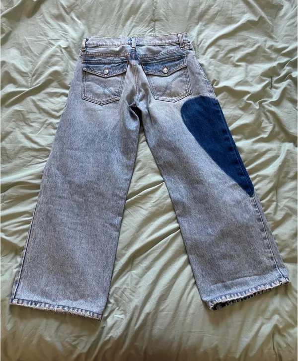 Revice Denim Light Wash Heart TLC LUVR Jeans - Image 6