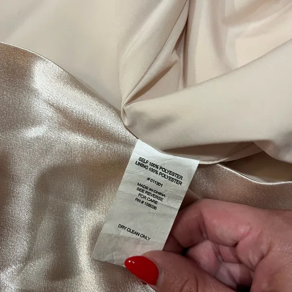 BIRDY GREY Jay Dress in Shiny Satin Champagne - Image 6