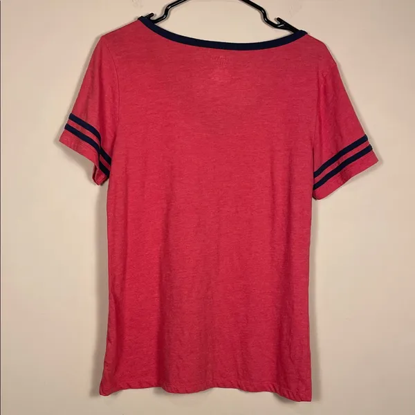 5th & Ocean Women’s MLB Cardinals Baseball Graphic Print Red Short Sleeve Shirt - Image 5