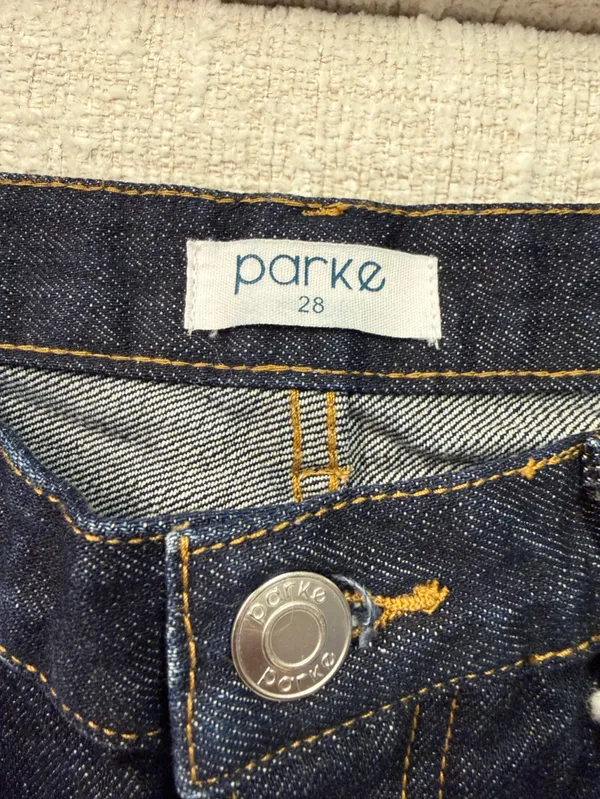 Parke 90's Straight Jeans in Dark Wash Women’s Size 28 100% Organic Cotton - Image 7