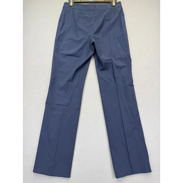 Lafayette 148 New York Barrow Blue Wool Straight Leg Trousers Womens Petite‎ 2 - Image 7