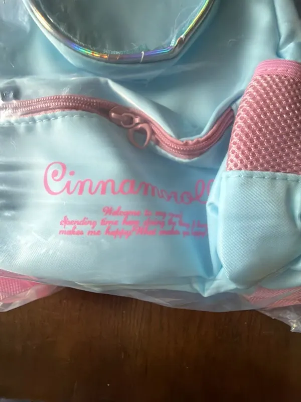 Sanrio Cinnamoroll Backpack Rucksack School Bag Light Blue Donuts White Puppy - Image 2