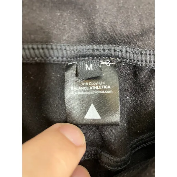 Balance Athletica Joggers Womens Medium Black Excellent Drawstring Pockets - Image 3