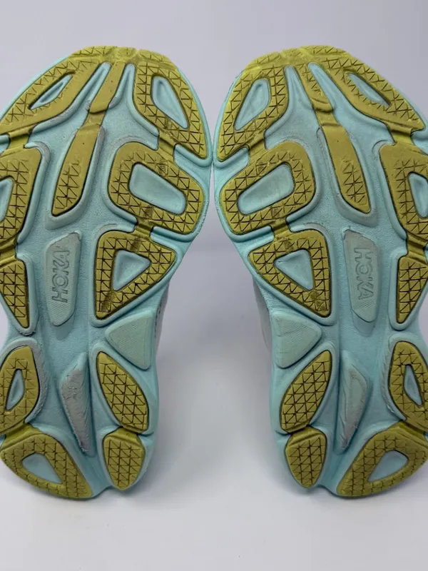 Hoka One One Bondi 8 Running Shoe Women's 6B Blanc de Blanc Sunlit Ocean Walking - Image 14