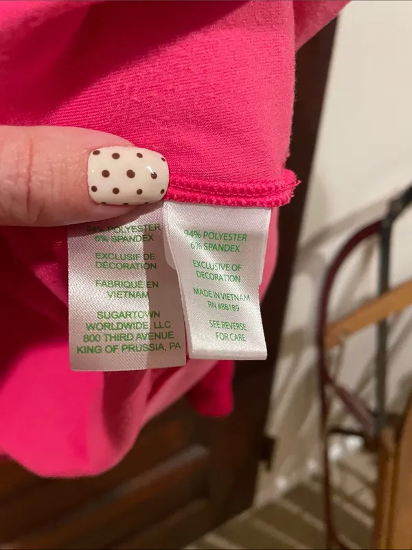 Lilly Pulitzer Hot Pink Zip Hoodie Jacket - Image 2