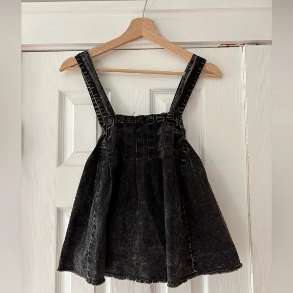 Free People Size Small Marina Denim‎ Babydoll New Condition - Image 3