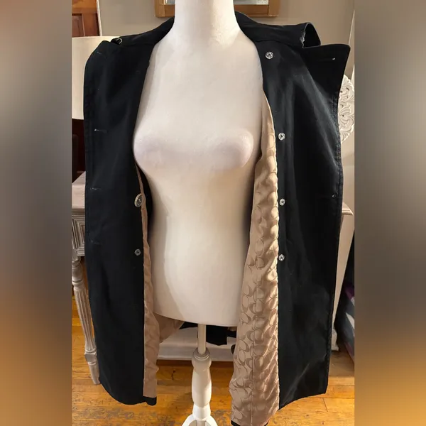 Coach Cotton Double Breasted Trench Coat - Image 4