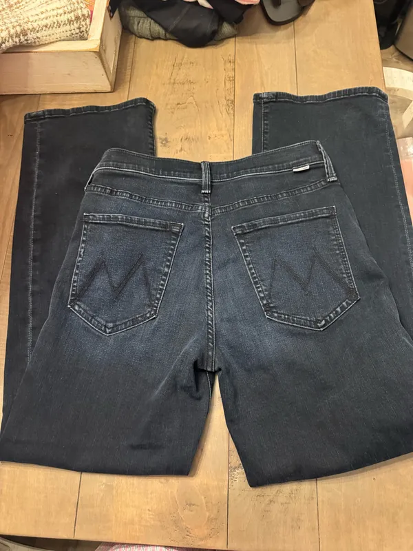 MOTHER Size 26 Dark Denim Jeans Mid Rise Rambler Ankle - Image 5