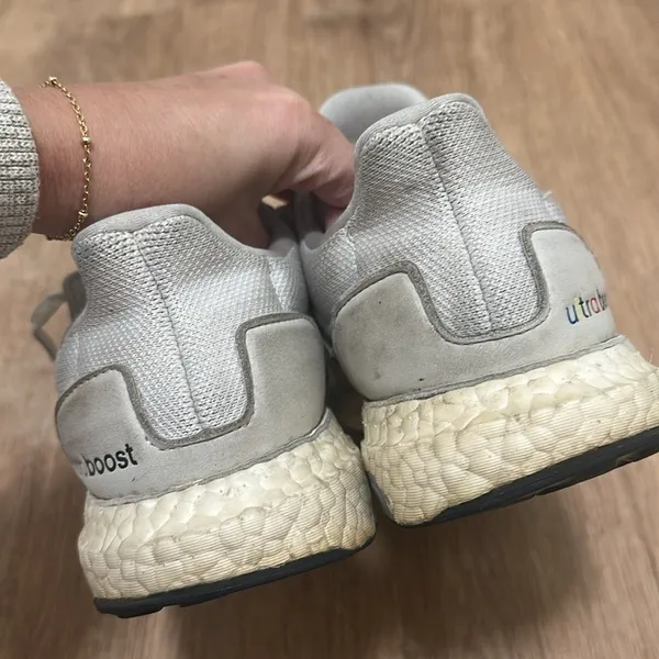 Adidas | Woman's Ultraboost S&L Pride White Rainbow Running Shoes, Size‎ 8.5 - Image 7