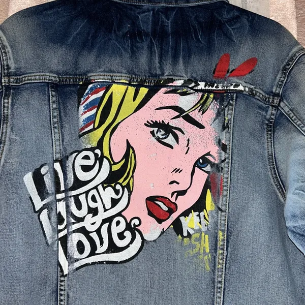 Litz by Unio Size XL Jean Jacket Blue - Image 6