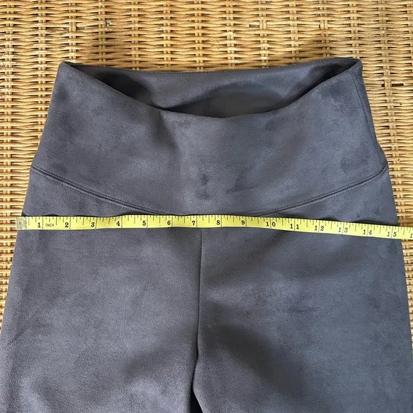 White House Black Market Gray leggings size 4 suede like feel - Image 7