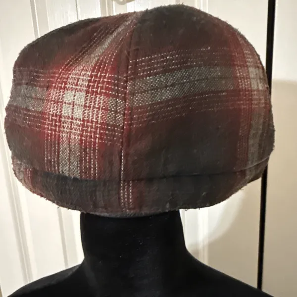 Women's Vintage Scale Newsboy Page Wool Blend Cap One Size‎ - Image 2