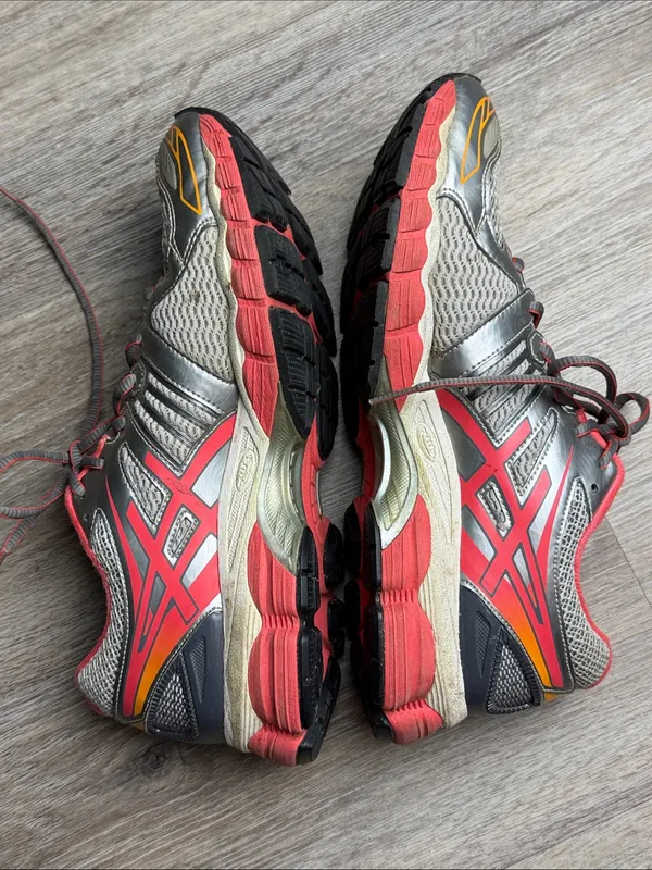 ASICS GEL-Nimbus 15 FluidRide Running Shoes Gray Pink Orange Size 10.5 - Image 7