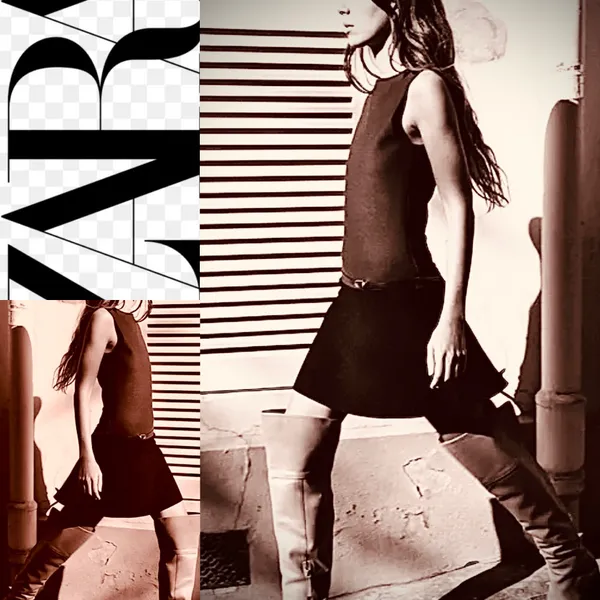 Zara NWT 2025 collection BLACK/BROWN sleeveless BELTED KNIT MINI DRESS S - Image 11