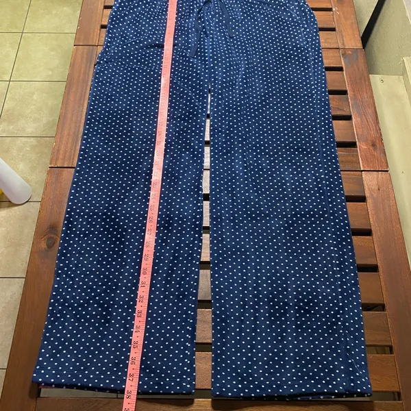 Daniel Buchler Blue Polka Dot Lounge Pants Size M - Image 4