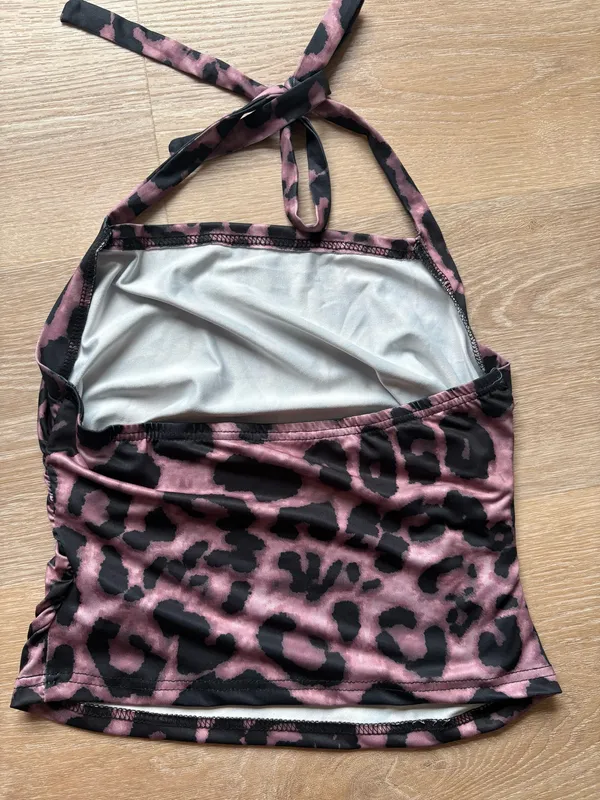 Shein Top Tank Cropped Cheetah - Image 3