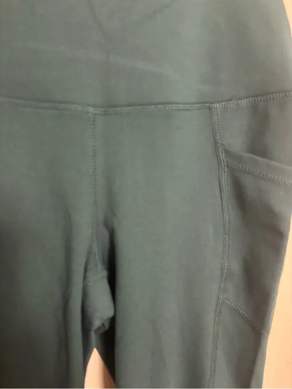Yogalicious Us Lux Women’s Leggings Side Pockets Spandex Dark Green Size Small - Image 2