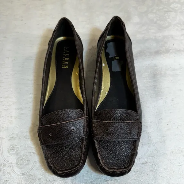 Lauren Ralph Lauren Dark Brown Leather Loafers - Image 2