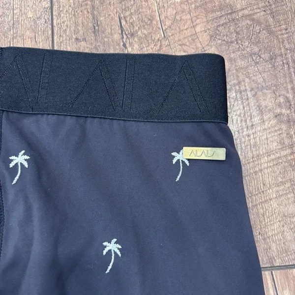 Alala Base Tight Leggings Palm Tree Print Embroidered Stretch Black Size XS - Image 8