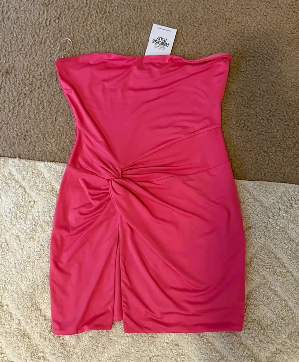 Princess Polly Pink Strapless Mini Dress - Image 2