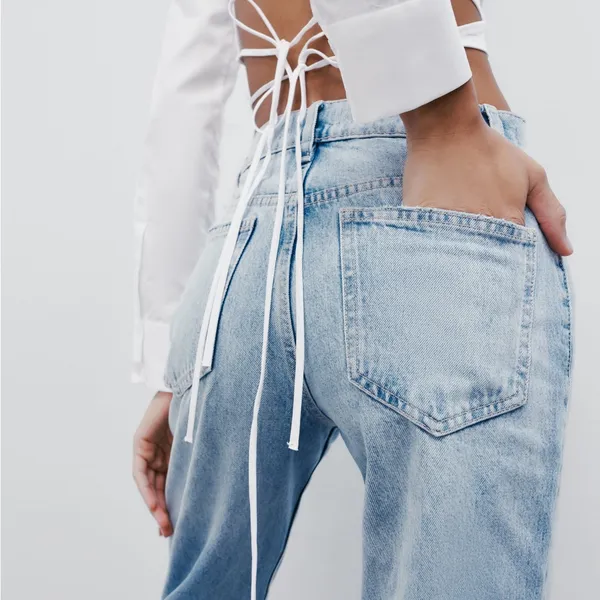 Zara Straight Fit High Rise regular Length jeans size 8 ( 4365/361) - Image 13