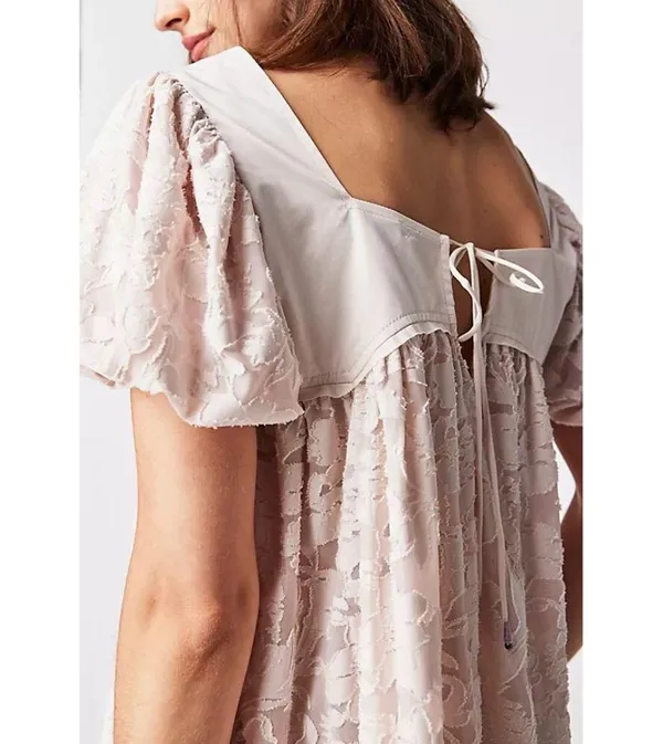 FREE PEOPLE Sunrise To Sunset Top in Champagne Dream Size Medium - Image 11