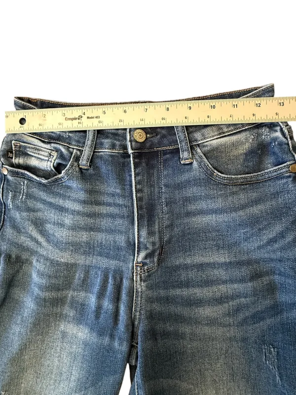 Judy Blue JB88531 Wide Leg Jeans Women’s 3/26 High Rise Medium Wash Stretch - Image 10